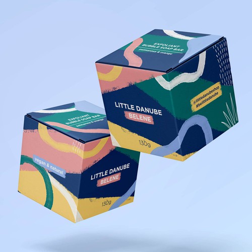 Paint packaging with the title 'Packaging concept for Little Danube'