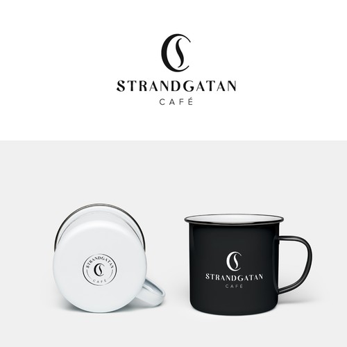 Cs logo with the title 'Café Strandgatan'