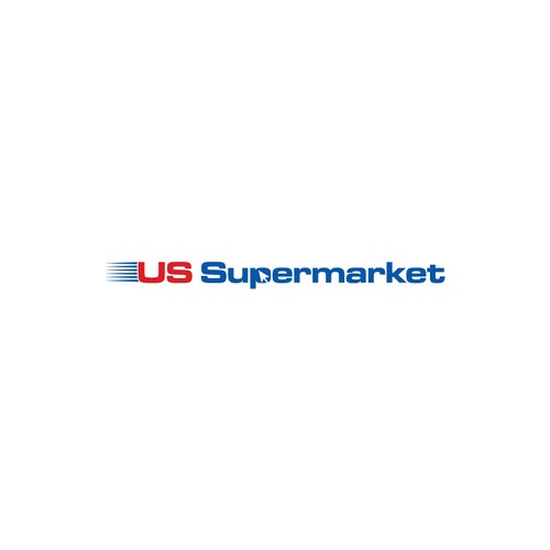 Supermarket design with the title 'US Supermarket Logo'