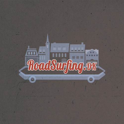 Longboard design with the title 'retro skate'