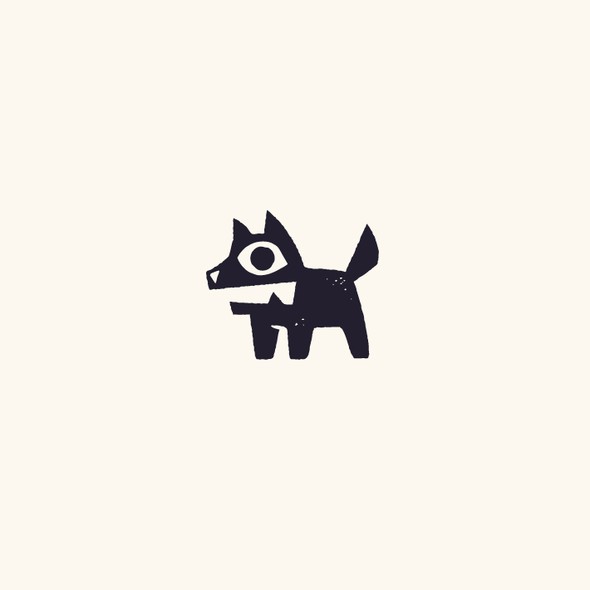 Bully dog logo with the title 'Logo design'