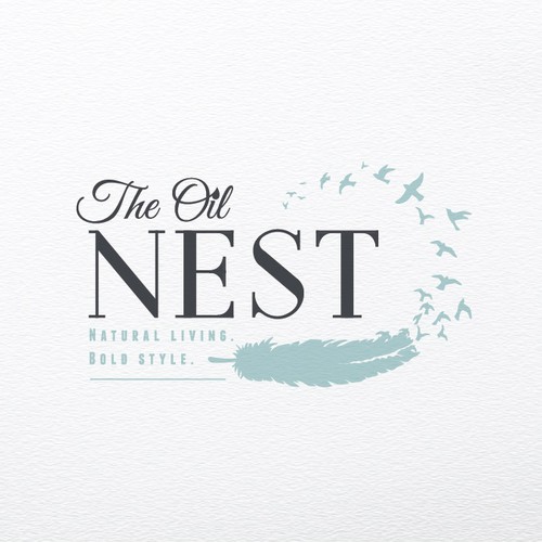 Nest logo with the title 'Sophisticated logo design.'