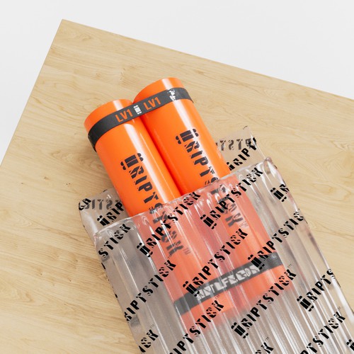 Shipping design with the title 'Riptstick Shipping Bag Visualization'