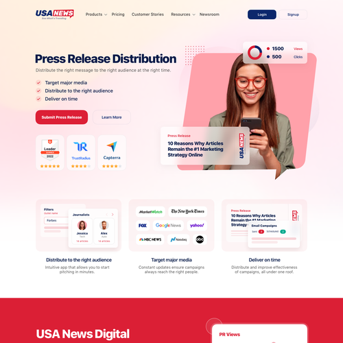 News design with the title 'News Website Design'