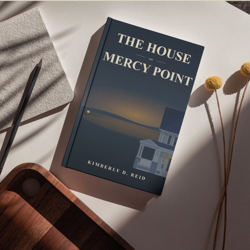 Mockup book cover with the title 'book cover design'