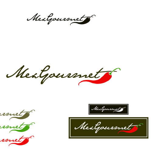 Spice logo with the title 'Artistic, Rustic Logo for Food Ind.'