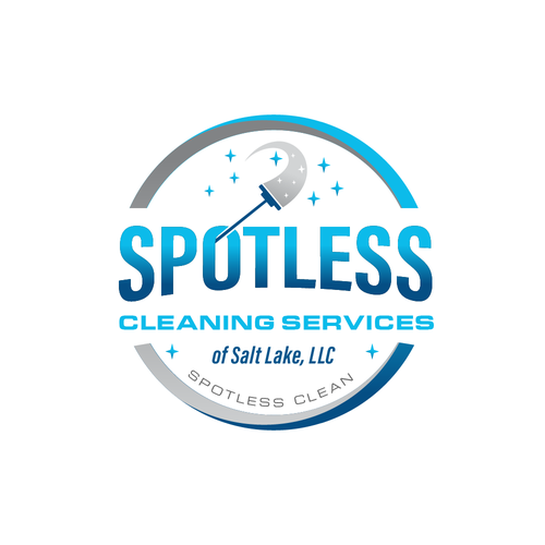 Cleaning company logo with the title 'Logo Design Contest Winner'