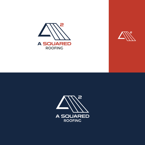 Logo with the title 'A Squared Roofing'