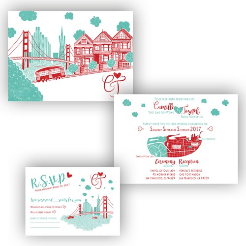 Invite design with the title 'Wedding Invite '