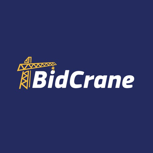 Crane design with the title 'BidCrane'