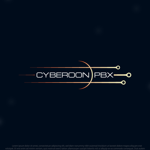 Horizon logo with the title 'Logo concept for Cyberoon PBX'