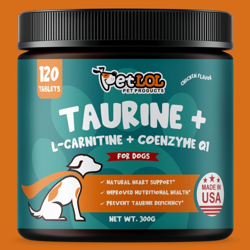 Orange label with the title 'PETLOL PET PRODUCTS'