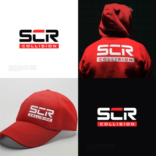 Automotive logo with the title 'logo for the collision repair industry'