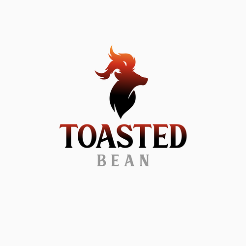 Bean logo with the title 'Logo for toasted bean'