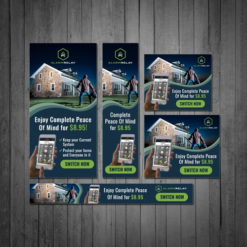 Alarm design with the title 'Banner Ad'