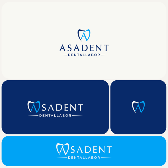 Dentist logo with the title 'Logo design for Asadent'