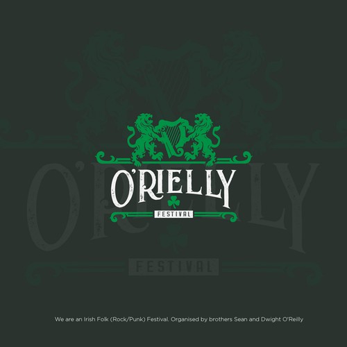 Festival logo with the title 'Classic Logo for Orielly Festival'