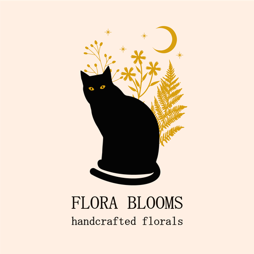 Boho logo with the title 'Logo for flower service'