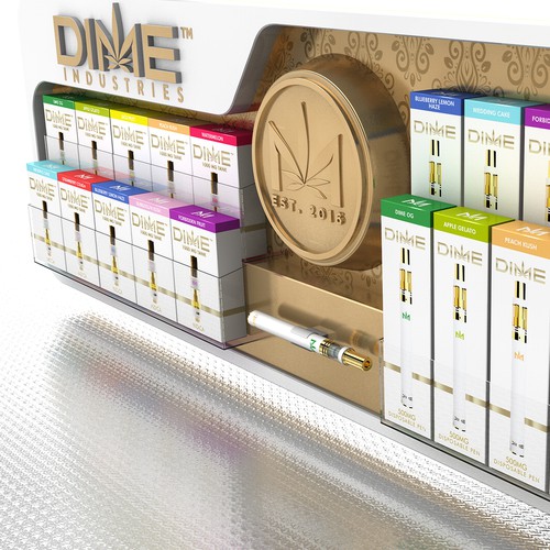 Display design with the title 'Dime Industries CTU / Shelf Insert'