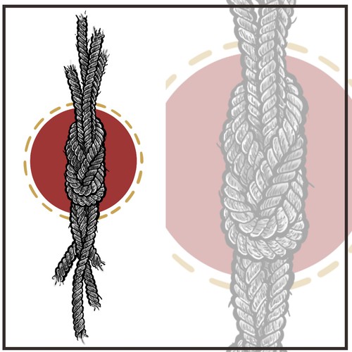 Friendship design with the title 'rope'