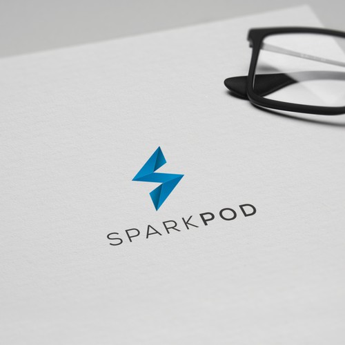 Imagination design with the title 'spark  concept logo'