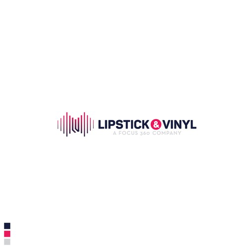 Lipstick design with the title 'Lipstick & Vinyl'