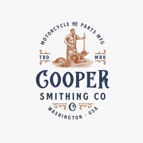 Handmade brand with the title 'Cooper Smithing Co'