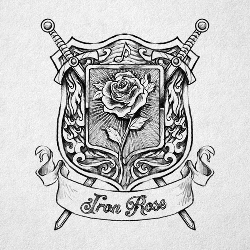 Barbarian logo with the title 'Iron Rose'