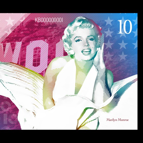 Dollar design with the title '$10 bill design contest'