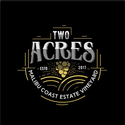 Class logo with the title 'Logo for exclusive Malibu estate vineyard'