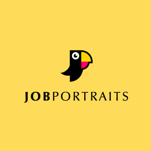 Animal logo with the title 'parrots + JP'