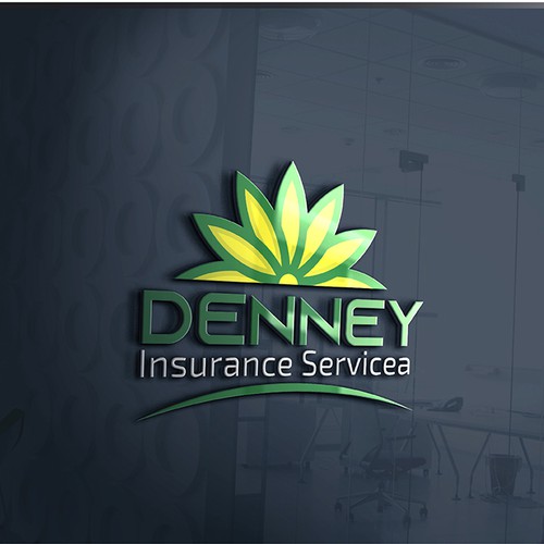 Sunflower design with the title 'Agriculture logo design'