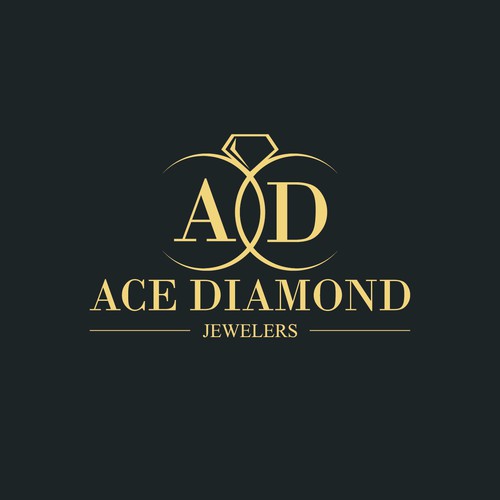 Ring logo with the title 'Ace Diamond Jewelers'
