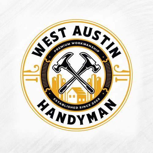 Carpentry logo with the title 'West Austin Handyman'