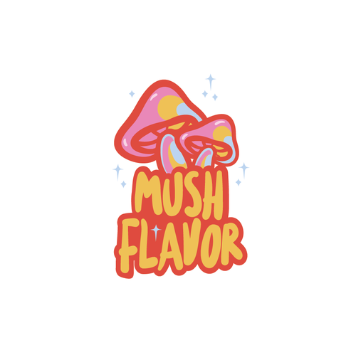 Kaleidoscope logo with the title 'Mush flavor'
