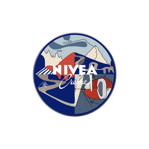 Swiss design with the title 'Illustration concept for Nivea'