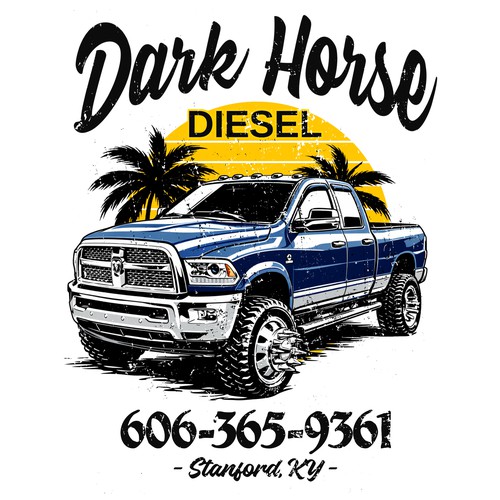 Retro design with the title 'DHD'