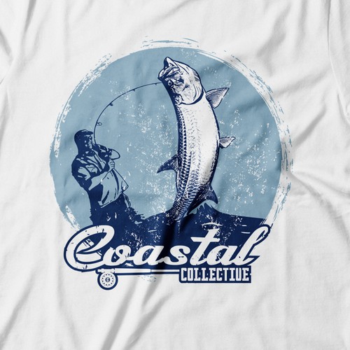 Fishing t-shirt with the title 'T-shirt design'
