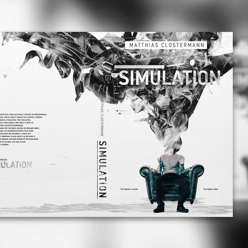 Poster book cover with the title 'book cover'