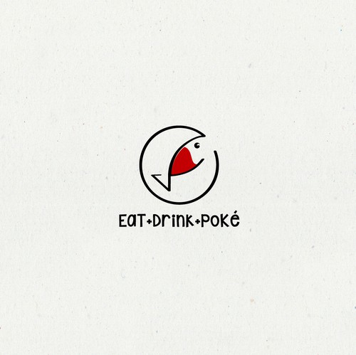 Wine glass design with the title 'Fish restaurant and bar'