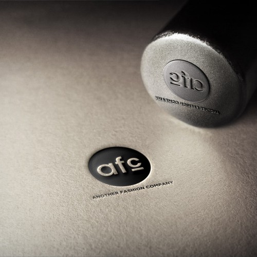 Black and white brand with the title 'Logo afc'