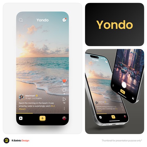 Sharing design with the title 'Yondo'