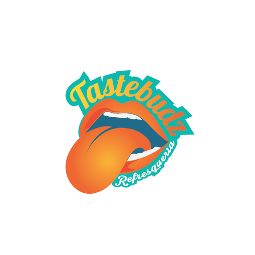 Lips design with the title 'Logo concept for Tastebudz'