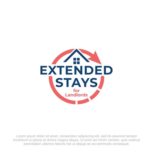 Airbnb design with the title 'Clean & Modern Logo for Online Course'