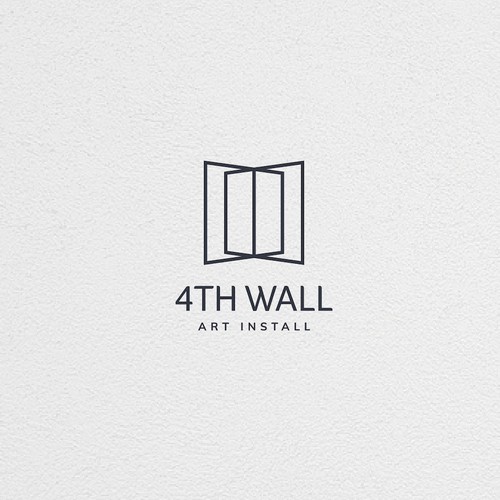 Dimensional design with the title 'Logo Design - Artwork Installation'