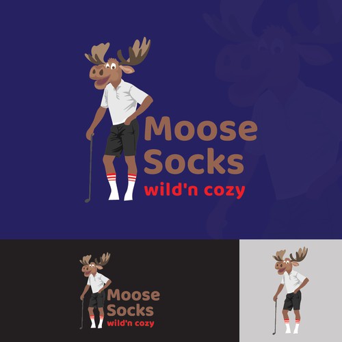 Moose logo with the title 'Character Logo Design'