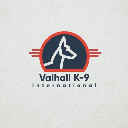 Security brand with the title 'Valhall Logo Design Concept 2'