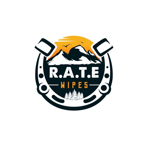 Product logo with the title 'R.A.T.E Wipes'