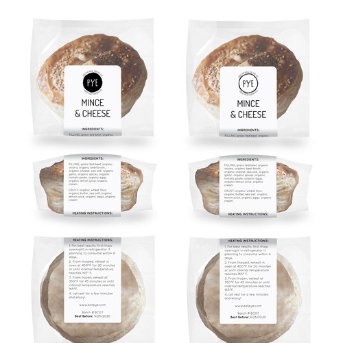 Contemporary packaging with the title 'Label design'