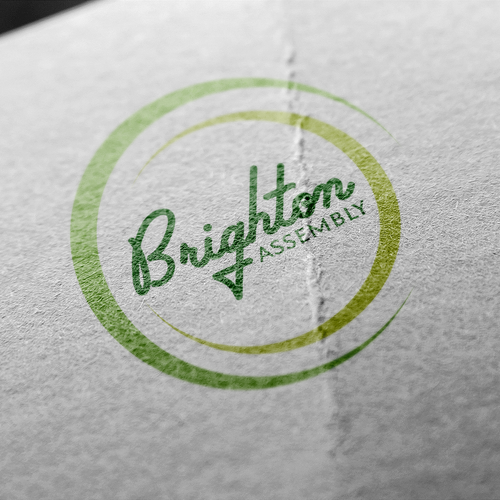 Religious brand with the title 'Brighton Assembly'